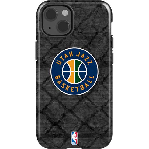 NBA Utah Jazz Black Rust iPhone 13 Impact Case