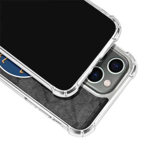 NBA Utah Jazz Black Rust iPhone 13 Pro Clear Case
