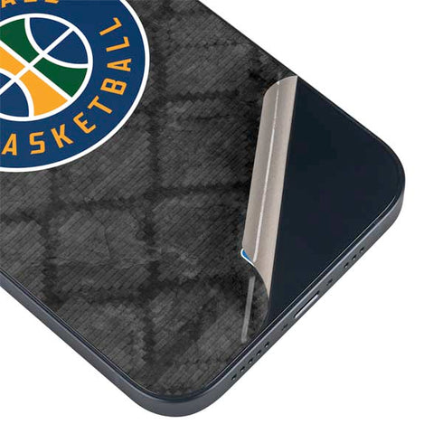 NBA Utah Jazz Black Rust iPhone 14 Plus Skin