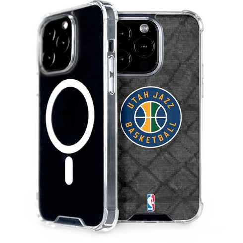 NBA Utah Jazz Black Rust iPhone 15 Pro MagSafe Case