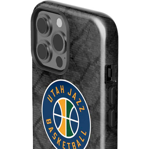 NBA Utah Jazz Black Rust iPhone 15 Pro Max Impact Case