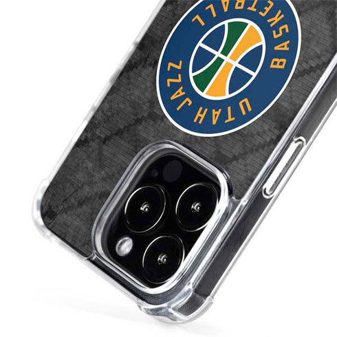 NBA Utah Jazz Black Rust iPhone 15 Pro Max MagSafe Case