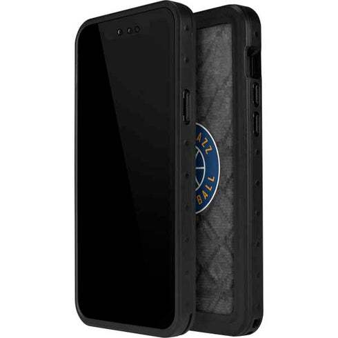 NBA Utah Jazz Black Rust iPhone 14 Pro Max Waterproof Case