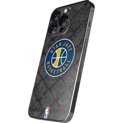 NBA Utah Jazz Black Rust iPhone 15 Pro Skin
