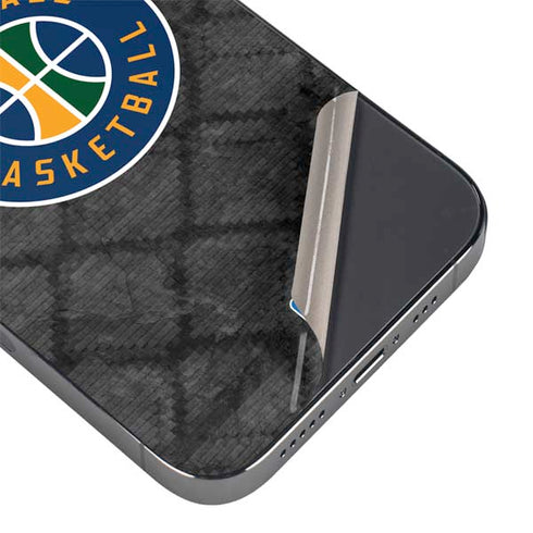 NBA Utah Jazz Black Rust iPhone 14 Pro Skin