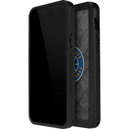 NBA Utah Jazz Black Rust iPhone 15 Waterproof Case