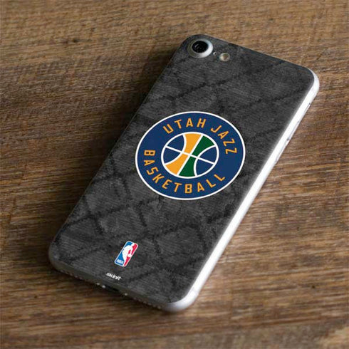 NBA Utah Jazz Black Rust iPhone 7 Skin