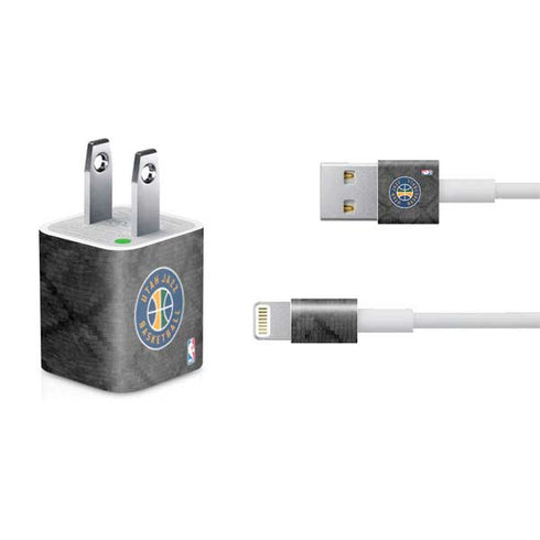 NBA Utah Jazz Black Rust iPhone Charger (5W USB) Skin