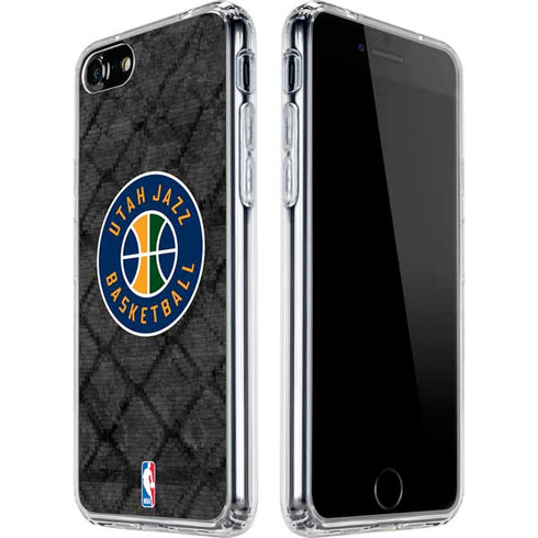 NBA Utah Jazz Black Rust iPhone SE (2nd & 3rd Gen) Clear Case