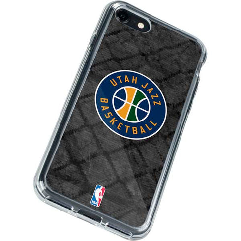 NBA Utah Jazz Black Rust iPhone SE (2nd & 3rd Gen) Clear Case