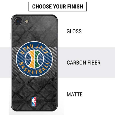 NBA Utah Jazz Black Rust iPhone SE (2nd & 3rd Gen) Skin
