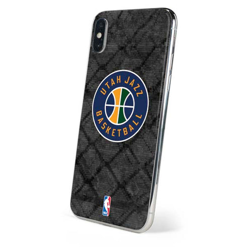 NBA Utah Jazz Black Rust iPhone XS Skin