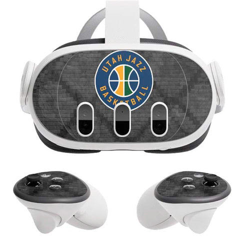 NBA Utah Jazz Black Rust Meta Quest 3 Skin