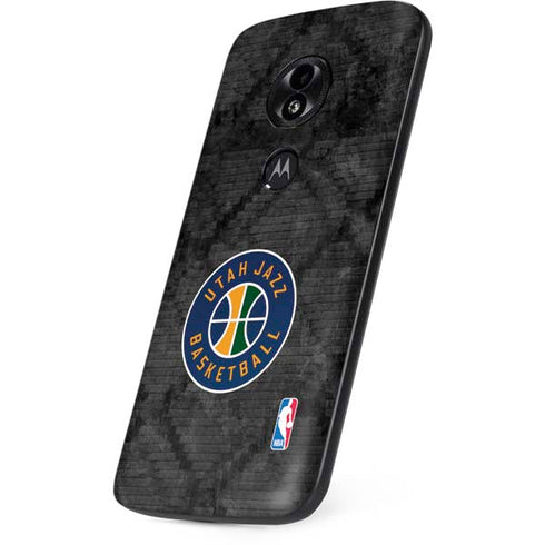 NBA Utah Jazz Black Rust Moto E5 Play Skin