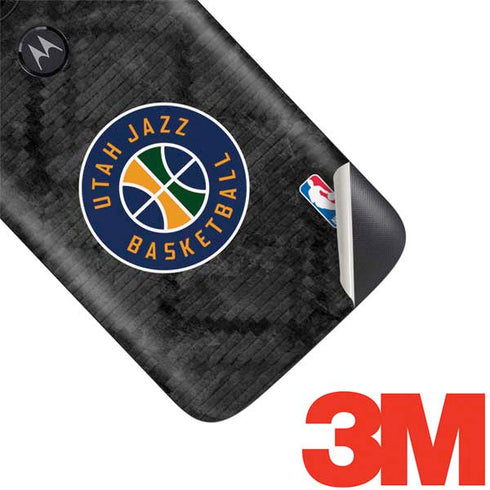 NBA Utah Jazz Black Rust Moto E5 Play Skin