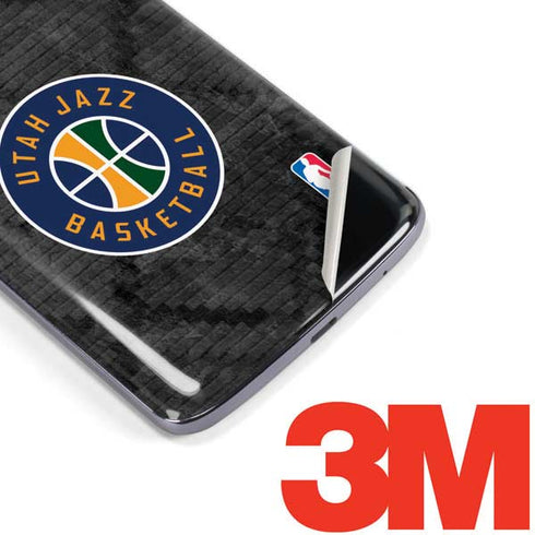 NBA Utah Jazz Black Rust Moto E5 Plus Skin