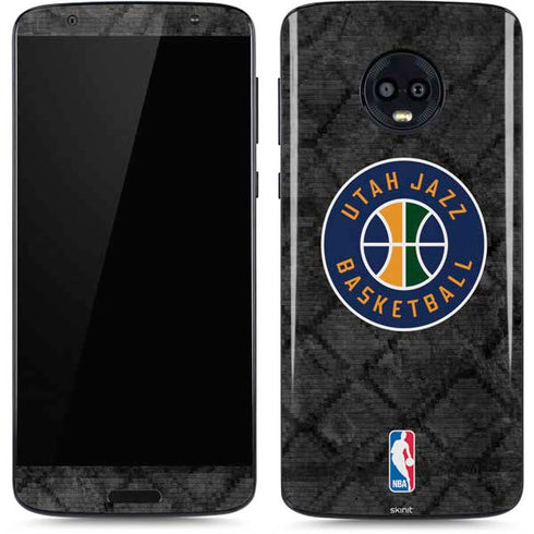 NBA Utah Jazz Black Rust Moto G6 Skin