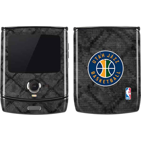 NBA Utah Jazz Black Rust Motorola RAZR Skin