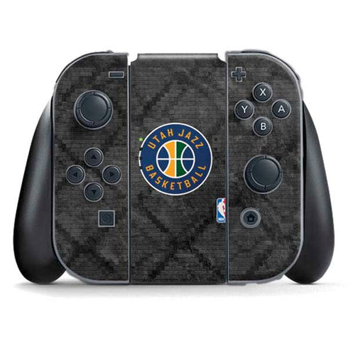 NBA Utah Jazz Black Rust Nintendo Switch (2017-2021) Joy-Con Controller Skin