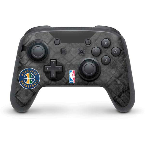 NBA Utah Jazz Black Rust Nintendo Switch Pro Controller Skin