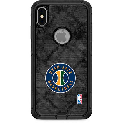 NBA Utah Jazz Black Rust Otterbox Commuter iPhone Skin
