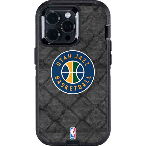 NBA Utah Jazz Black Rust Otterbox Defender iPhone Skin