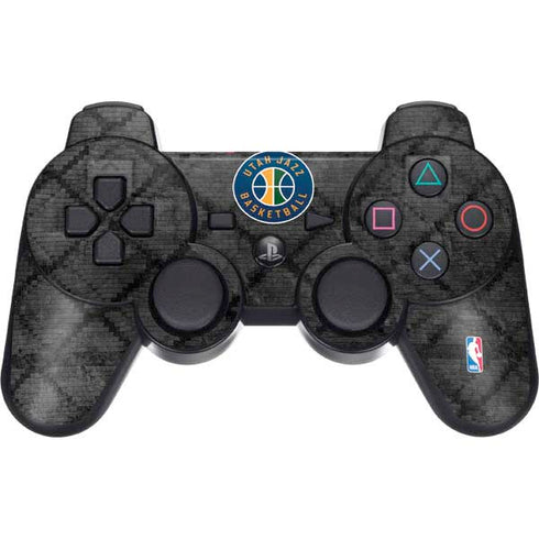 NBA Utah Jazz Black Rust PS3 Dual Shock wireless controller Skin