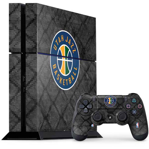 NBA Utah Jazz Black Rust PS4 Console and Controller Bundle Skin