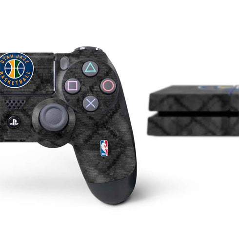 NBA Utah Jazz Black Rust PS4 Console and Controller Bundle Skin