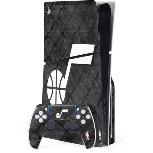 NBA Utah Jazz Black Rust PS5 Slim Disk Bundle Skin