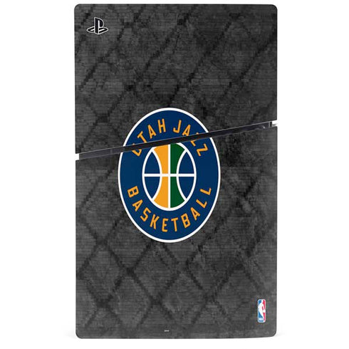 NBA Utah Jazz Black Rust PS5 Slim Disk Console Skin