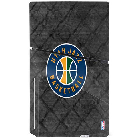 NBA Utah Jazz Black Rust PS5 Slim Disk Console Skin