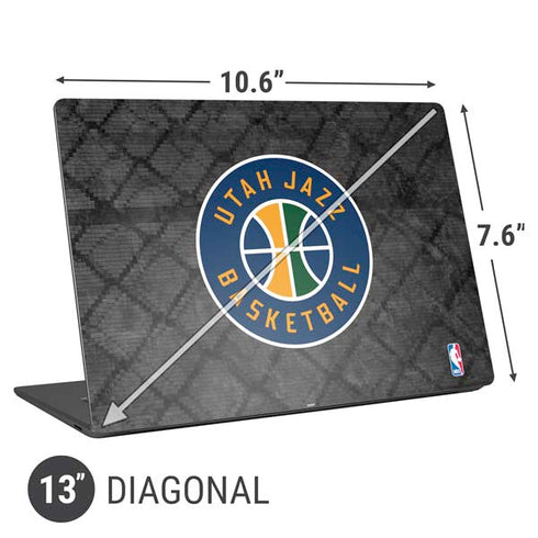NBA Utah Jazz Black Rust Universal Laptop 13in (10.6 x 7.6in) Skin