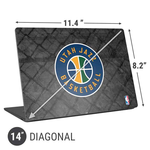 NBA Utah Jazz Black Rust Universal Laptop 14in (11.4 x 8.2in) Skin