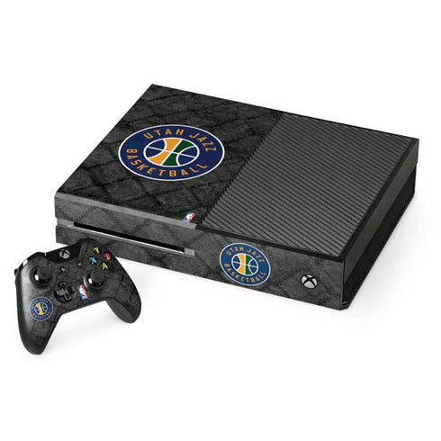 NBA Utah Jazz Black Rust Xbox One Console and Controller Bundle Skin