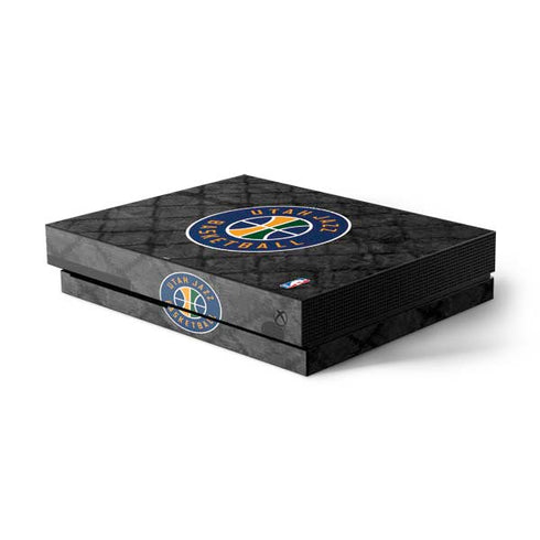 NBA Utah Jazz Black Rust Xbox One X Console Skin