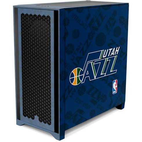 NBA Utah Jazz Blast Corsair 4000D Tempered Glass Mid-Tower ATX Case Skin