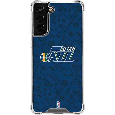 NBA Utah Jazz Blast Galaxy S21 FE Clear Case