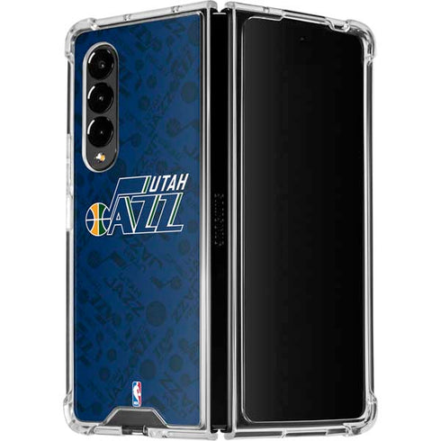 NBA Utah Jazz Blast Galaxy Z Fold4 5G Clear Case