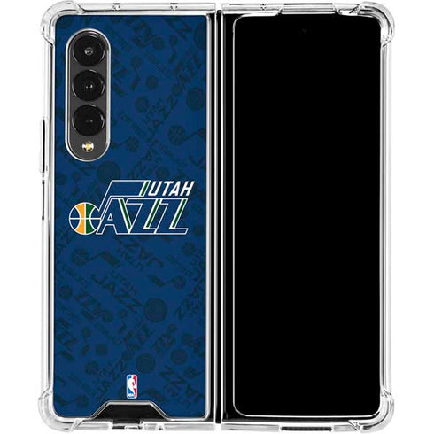 NBA Utah Jazz Blast Galaxy Z Fold4 5G Clear Case