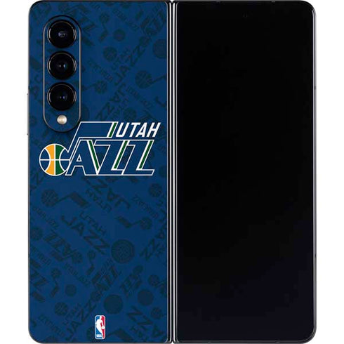 NBA Utah Jazz Blast Galaxy Z Fold4 5G Skin