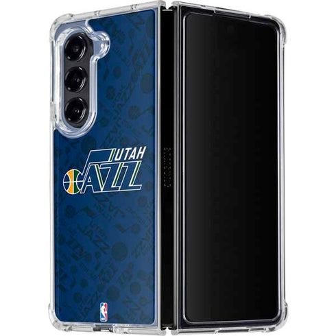 NBA Utah Jazz Blast Galaxy Z Fold5 5G Clear Case
