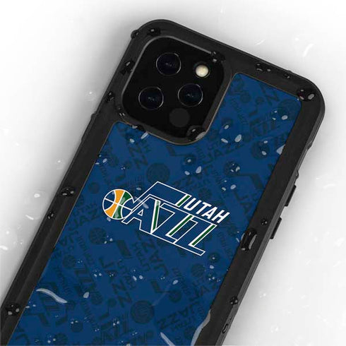 NBA Utah Jazz Blast iPhone 12 Pro Waterproof Case