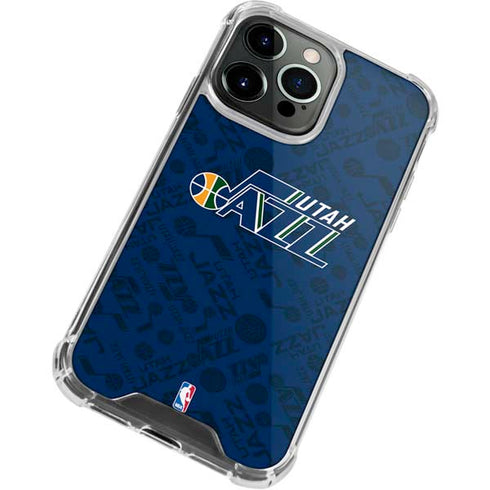 NBA Utah Jazz Blast iPhone 13 Pro Max Clear Case