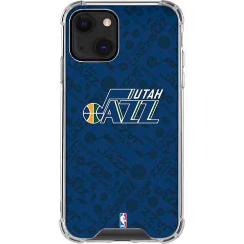 NBA Utah Jazz Blast iPhone 14 Clear Case