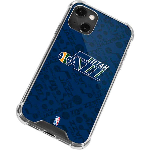 NBA Utah Jazz Blast iPhone 15 Plus Clear Case