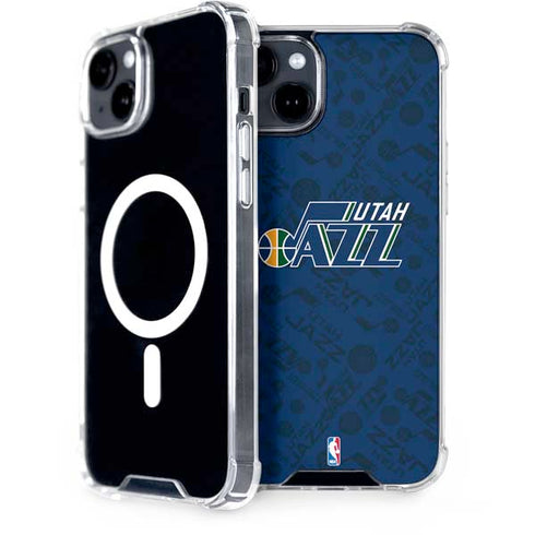 NBA Utah Jazz Blast iPhone 15 Plus MagSafe Case