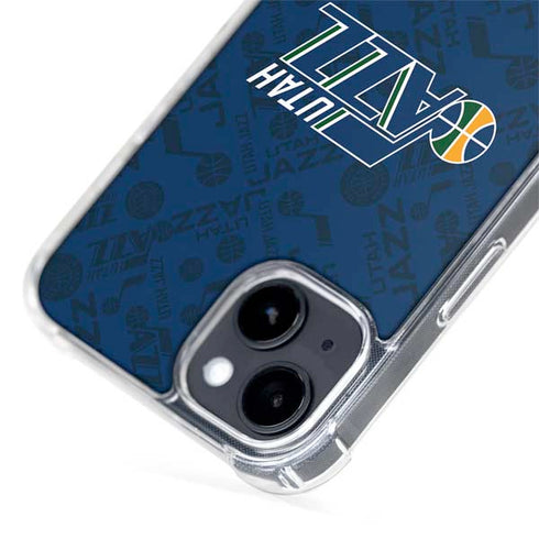 NBA Utah Jazz Blast iPhone 15 Plus MagSafe Case