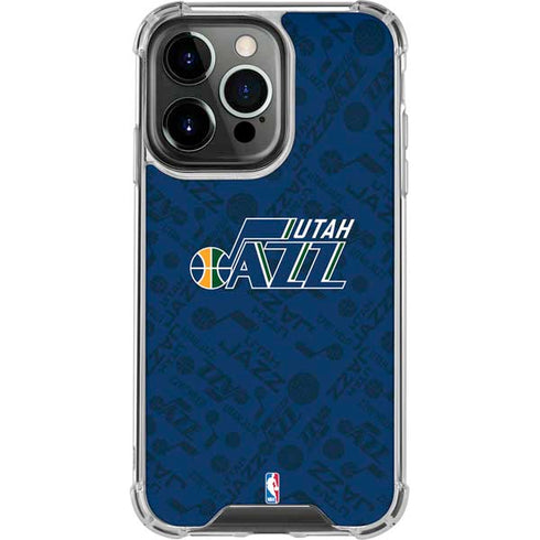 NBA Utah Jazz Blast iPhone 15 Pro Clear Case