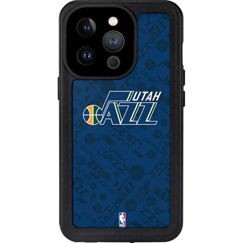 NBA Utah Jazz Blast iPhone 14 Pro Waterproof Case